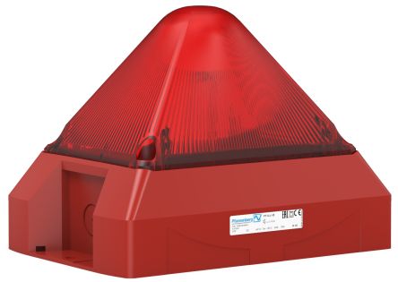 Pfannenberg PY X-L-15 Series Red Flashing Beacon, 230 V ac, Free Mount, Xenon Bulb, IP66 [21561805020]; 460-453