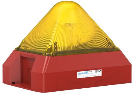 Pfannenberg PY X-L-15 Series Yellow Flashing Beacon, 24 V ac, Free Mount, LED Bulb, IP66 [21561803000]; 460-469