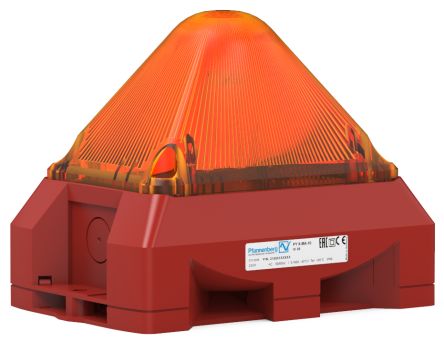 Pfannenberg PY X Series Amber Beacon, 230 V ac, IP66, Panel Mount, 101dB at 1 Metre [21555104000]; 460-497