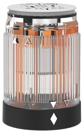 Pfannenberg BR 50 Series Clear Flashing Effect Signal Tower for Use with PY X-L-15, 24 V ac/dc, LED Bulb, AC/DC, IP54 [28250078010]; 460-832