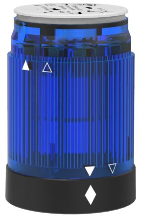 Pfannenberg BR 50 Series Blue Flashing Effect Signal Tower for Use with PY X-L-15, 24 V ac/dc, LED Bulb, AC/DC, IP54 [28250078070]; 460-833