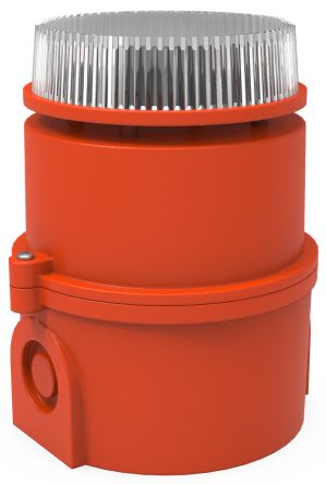 Pfannenberg IS-m Series Amber Beacon, 24 V dc, IP65, Direct Mount, 102dB at 1 Metre [32035804000]; 460-857