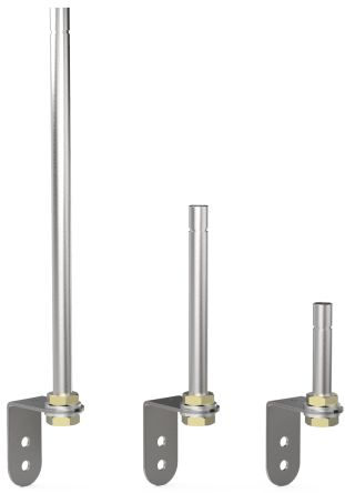 Pfannenberg BR 50 Series Red Flashing Effect Mounting Base with Tube for Use with Signal Tower, 230 V, LED Bulb, IP54 [28250160020]; 460-858