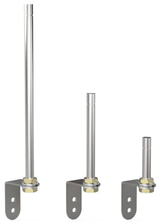 Pfannenberg BR 50 Series Yellow Flashing Effect Mounting Base with Tube for Use with Signal Towers, 24 V, LED Bulb, IP54 [28250160040]; 460-861