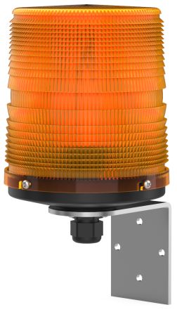 Pfannenberg PMF 2015-SIL Series Amber Flashing Beacon, 24 V dc, Direct Mount / Bracket Mount, Xenon Bulb, IP55 [21007804012]; 460-883