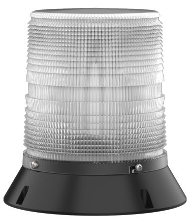 Pfannenberg PMF LED-HI Series Clear Flashing Beacon, 12/24 V dc, Direct Mount / Bracket Mount, LED Bulb, IP55 [21155631006]; 460-885