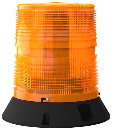 Pfannenberg PMF LED-HI-SIL Series Amber Flashing Beacon, 12/24 V dc, Direct Mount / Bracket Mount, LED Bulb, IP55 [21154634006]; 460-891