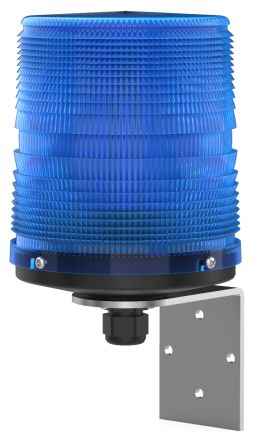 Pfannenberg PMF LED-HI-SIL Series Blue Flashing Beacon, 12/24 V dc, Direct Mount / Bracket Mount, LED Bulb, IP55 [21154637007]; 460-899