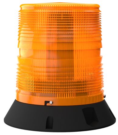 Pfannenberg PMF LED-HI Series Amber Flashing Beacon, 12/24 V dc, Direct Mount / Bracket Mount, LED Bulb, IP55 [21155634006]; 460-903