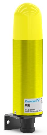 Pfannenberg WBS Series Yellow Flashing Effect Signal Tower for Use with WBS Series, 24 V dc, Xenon Bulb, DC, IP54 [21003803000]; 460-908