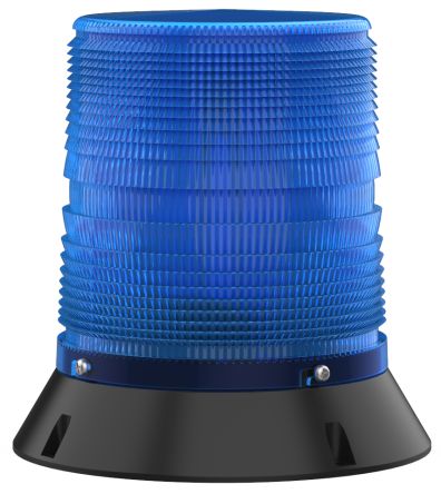 Pfannenberg PMF LED-HI-SIL Series Blue Flashing Beacon, 12/24 V dc, Direct Mount / Bracket Mount, LED Bulb, IP55 [21154637006]; 460-909