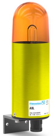 Pfannenberg ABS Series Amber Flashing Effect Signal Tower for Use with ABS Series, 24 V dc, Xenon Bulb, DC, IP54 [21001804000]; 460-911