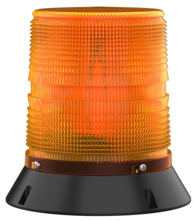 Pfannenberg PMF 2015-SIL Series Amber Flashing Beacon, 24 V dc, Direct Mount / Bracket Mount, Xenon Bulb, IP55 [21007804601]; 460-920