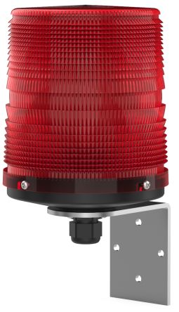 Pfannenberg PMF 2015-SIL Series Red Flashing Beacon, 24 V dc, Direct Mount / Bracket Mount, Xenon Bulb, IP55 [21007805012]; 460-923