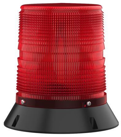 Pfannenberg PMF LED-HI Series Red Flashing Beacon, 12/24 V dc, Direct Mount / Bracket Mount, LED Bulb, IP55 [21155635006]; 460-930