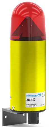 Pfannenberg ABL / ABS LED-HI Series Red Blinking, Continuous, Flashing Beacon, 24 V dc, Direct Mount, LED Bulb, IP54 [21118635000]; 460-942