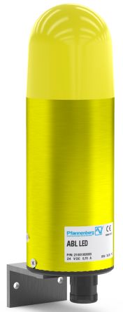 Pfannenberg ABL / ABS LED-HI Series Yellow Blinking, Continuous, Flashing Beacon, 230 V ac/dc, Direct Mount, LED Bulb, [21118643000]; 460-949