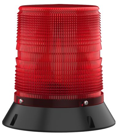 Pfannenberg PMF 2015-SIL Series Red Flashing Beacon, 24 V dc, Direct Mount / Bracket Mount, Xenon Bulb, IP55 [21007805601]; 460-958