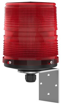 Pfannenberg PMF 2015-SIL Series Red Flashing Beacon, 24 V dc, Direct Mount / Bracket Mount, Xenon Bulb, IP55 [21007805611]; 460-961