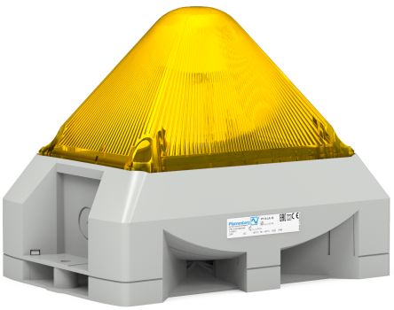 Pfannenberg PY X Series Yellow Beacon, 24 V dc, IP66, Free Mount, 101dB at 1 Metre [21565803055]; 460-996