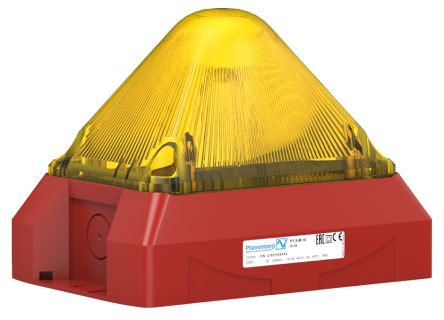 Pfannenberg PY X-M-10 Series Yellow Flashing Beacon, 230 V ac, Panel Mount, Xenon Bulb, IP66 [21551103000]; 460-997