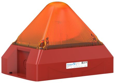 Pfannenberg PY X-L-15 Series Amber Flashing Beacon, 230 V ac, Free Mount, LED Bulb, IP66 [21561104000]; 461-000