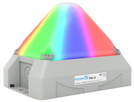 Pfannenberg PY L-M Series Multicolour Blinking, Continuous, Flashing Beacon, 12 → 48 V dc, Panel Mount, LED [21553818055]; 461-006