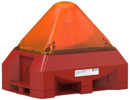 Pfannenberg PY X Series Amber Beacon, 24 V dc, IP66, Free Mount, 101dB at 1 Metre [21565804000]; 461-013
