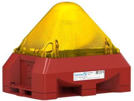 Pfannenberg PY X Series Yellow Beacon, 230 V ac, IP66, Free Mount, 101dB at 1 Metre [21555103000]; 461-022