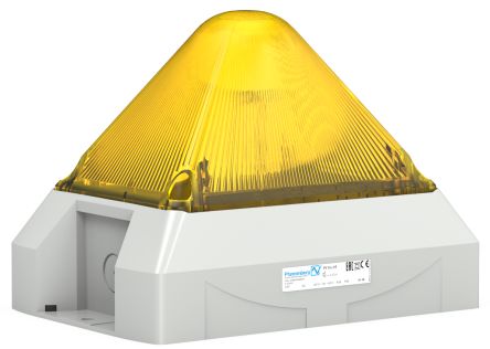 Pfannenberg PY X-L-15 Series Yellow Flashing Beacon, 24 V ac, Free Mount, LED Bulb, IP66 [21561803055]; 461-024