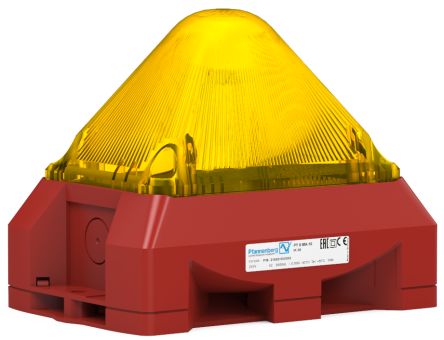 Pfannenberg PY X Series Yellow Beacon, 24 V ac/dc, IP66, Free Mount, 101dB at 1 Metre [21554813000]; 461-027