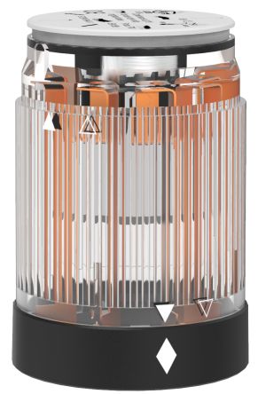 Pfannenberg BR 50 Series Clear Flashing Effect Signal Tower for Use with PY X-L-15, 230 V ac, LED Bulb, AC, IP54 [28250071010]; 461-029