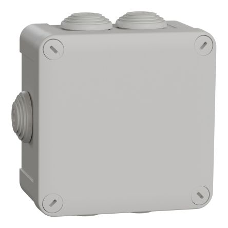 Schneider Electric Mureva Box Series Polypropylene Junction Box, IP55, 7 Terminals, 105 x 105 x 55mm [ENN05265]; 466-456