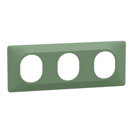 Schneider Electric Green 3 Gang Light Switch Cover [S320706B]; 466-506