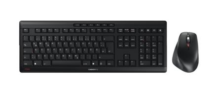 Cherry JD-8550DE-2 Wireless Ergonomic Keyboard & Mouse Set, QWERTZ, Black [JD-8550DE-2]; 466-580