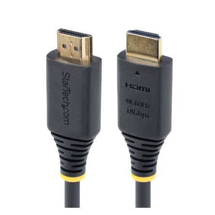 StarTech.comHDMI2 2.0, 1m Male HDMI to Male HDMI High Speed 4K @ 60Hz [HDMI2-CABLE-4K60-1M]; 473-428