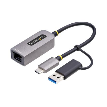 StarTech.com Port USB Ethernet Adapter USB 3.2 USB 3.2 Type-C to RJ45 100Mbit/s Network Speed [U2GA-USB-C-ETHERNET]; 473-437