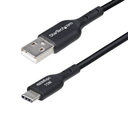 StarTech.com USB 2.0, Male USB A to Male USB C, 480Mbps, 1m [USB2AC1MNC]; 473-441