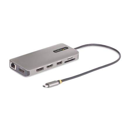 StarTech.com Triple Monitor 4K @ 60Hz USB-C Adapter with DisplayPort, HDMI, USB Hub - 4 x USB ports, USB C [154B-USBC-MULTIPORT]; 473-463