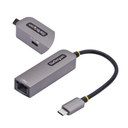 StarTech.com Port USB Ethernet Adapter USB 3.2 USB 3.2 Type-C to RJ45 100Mbit/s Network Speed [1GPD3-USB-C-ETHERNET]; 473-471