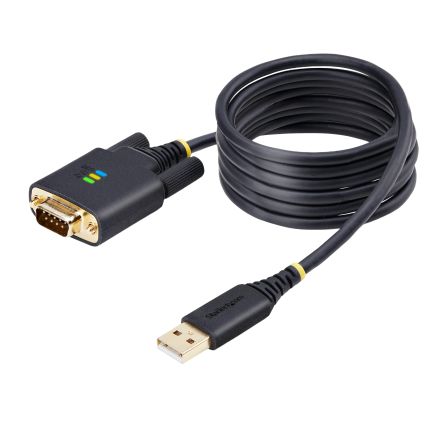 StarTech.com USB 2.0 USB A Male to D-sub 9-Pin Male Male USB Serial Cable Adapter [1P6FFC-USB-SERIAL]; 473-475