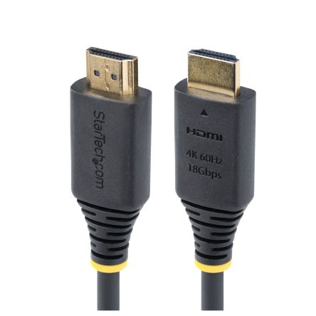 StarTech.comHDMI2 2.0, 1.5m Male HDMI x 2 to Male HDMI x 2 High Speed 4K @ 60Hz [HDMI2CABLE-4K60-150C]; 473-485