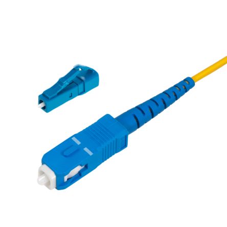 StarTech.com LC to SC Simplex Simplex OS2 Fibre Optic Cable, Yellow, 5m [SPSMLCSC-OS2-5M]; 473-511