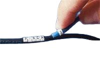 TE Connectivity STD Snap On Cable Marker, White, Pre-printed "3", 1.9 – 2.6mm Cable, for Pre Printed Cable Markers, [434716-000]; 473-727