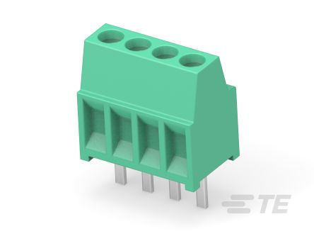 TE Connectivity Buchanan Series PCB Terminal Block, 10-Contact, 2.54mm Pitch, Board Mount, 1-Row, Through Hole [1-282834-0]; 473-766