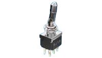 TE Connectivity Toggle Switch, Panel Mount, On-On, DPDT, Lead Wire Terminal, 125 or 250V [3-6437630-9]; 473-856