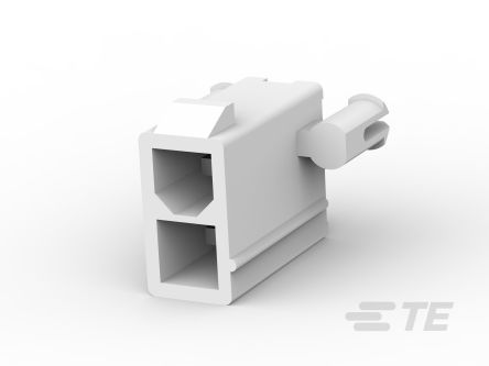 TE Connectivity VAL-U-LOK Series Vertical Board PCB Header, 2 Contact(s), 4.2 mm Pitch, 2 Row(s), Shrouded [1586039-2]; 473-910