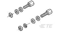 TE Connectivity, 21244 Series Female Screwlock Assembly Kit For Use With Connector Hardware [212447-2]; 473-913