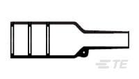 TE Connectivity Cable boot Black, Elastomer Adhesive Lined, 17mm [396040-000]; 473-927