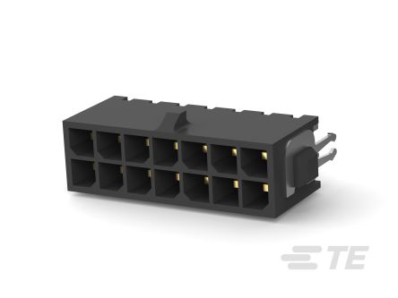 TE Connectivity MATE-N-LOK Series Vertical Board PCB Header, 14 Contact(s), 3 mm Pitch, 2 Row(s), Shrouded [4-794682-4]; 473-930